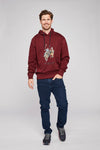 USPA Hood Sweater Elaf Men - Tawny Port