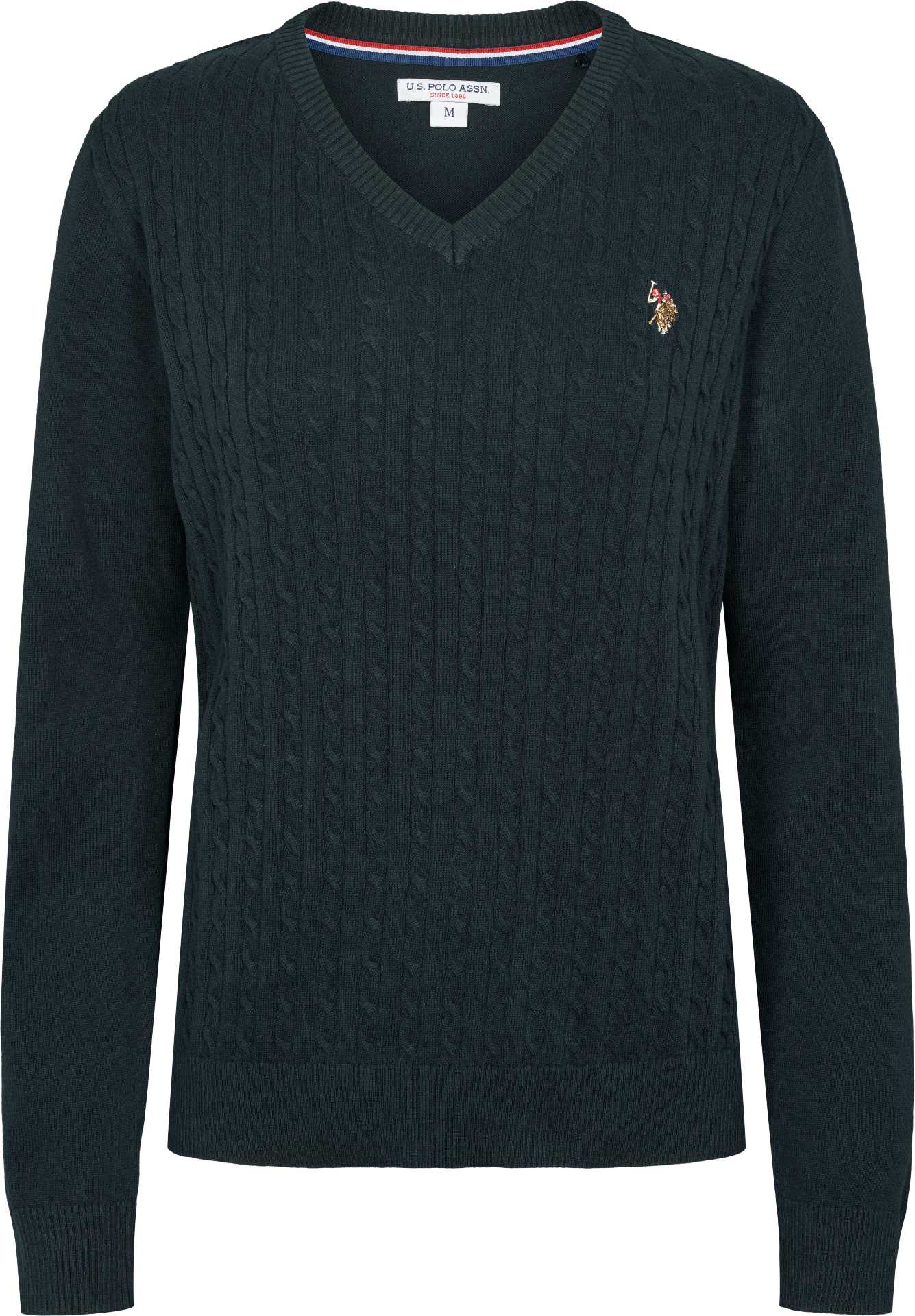 USPA V-Neck Knit Bell Women - Dark Sapphire