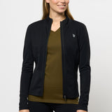Kira Full-Zip Workout Blouse