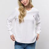 Macy V-neck Sweatshirt