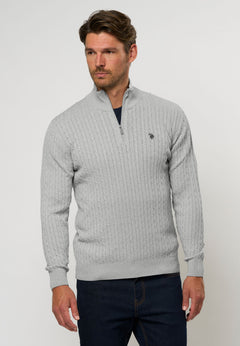 UMAmir Half-zip Cable Knit