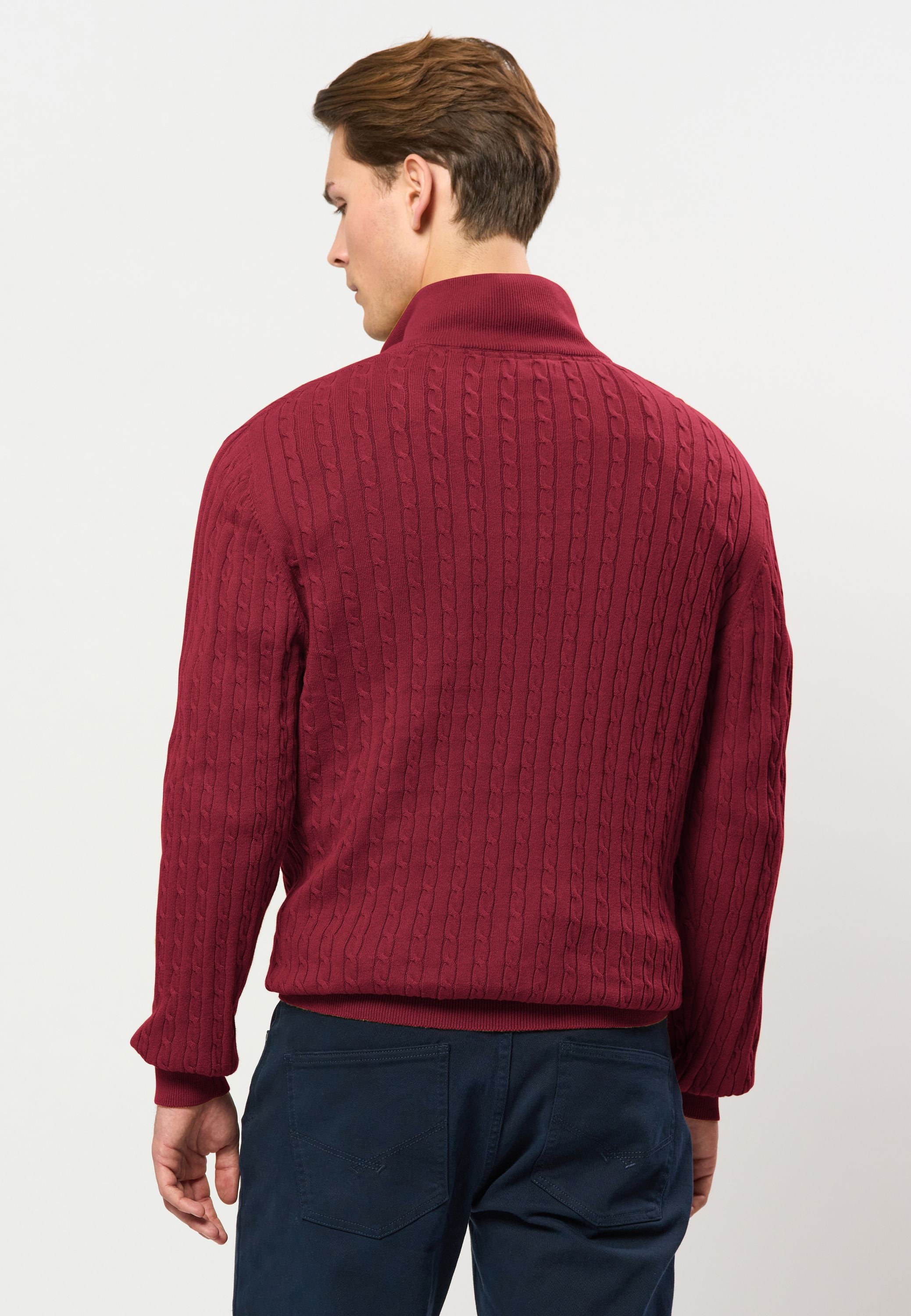 UMRomeo Half-zip Cable Knit