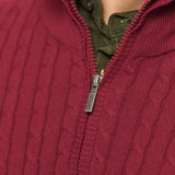 UMRomeo Half-zip Cable Knit