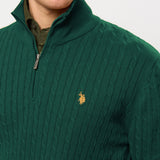 UMRomeo Half-zip Cable Knit