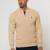UMAmir Half-zip Cable Knit